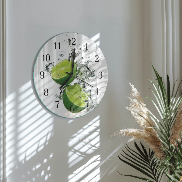Round wall clock Calcium carbonate