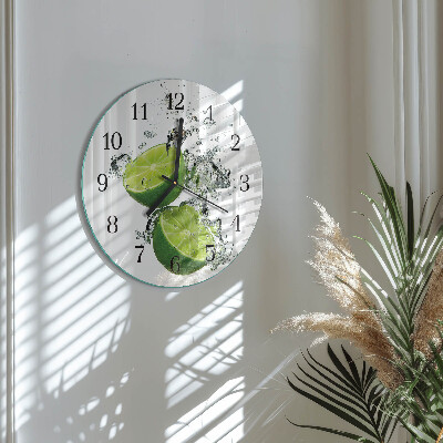 Round wall clock Calcium carbonate