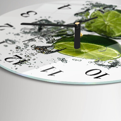 Round wall clock Calcium carbonate