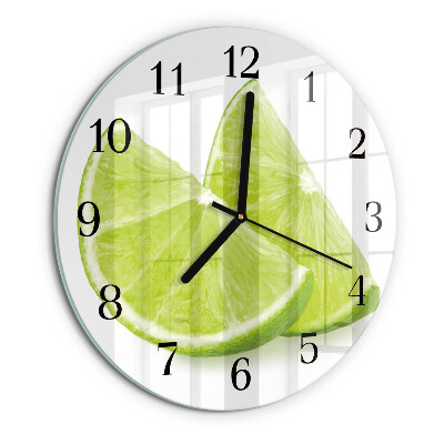 Round wall clock Calcium carbonate