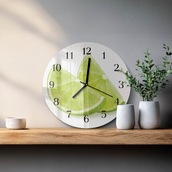 Round wall clock Calcium carbonate