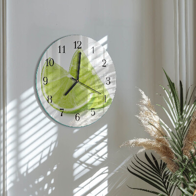 Round wall clock Calcium carbonate