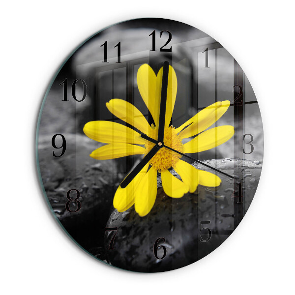 Round wall clock Flower