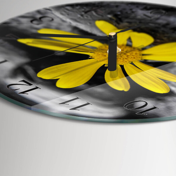 Round wall clock Flower