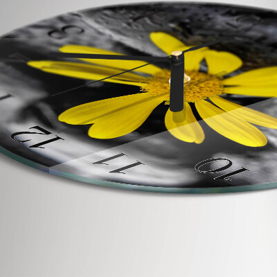 Round wall clock Flower