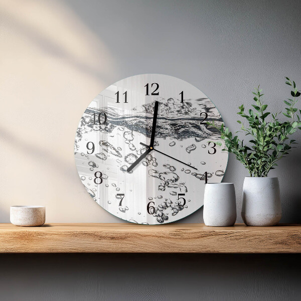 Round wall clock Water