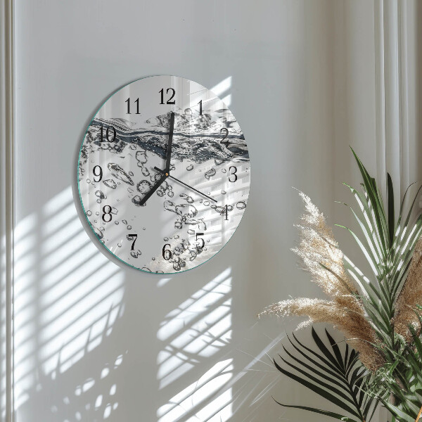 Round wall clock Water