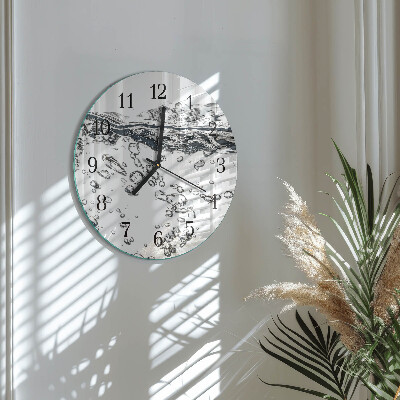 Round wall clock Water
