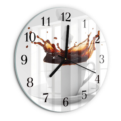 Round wall clock Coffee