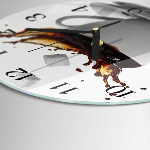 Round wall clock Coffee
