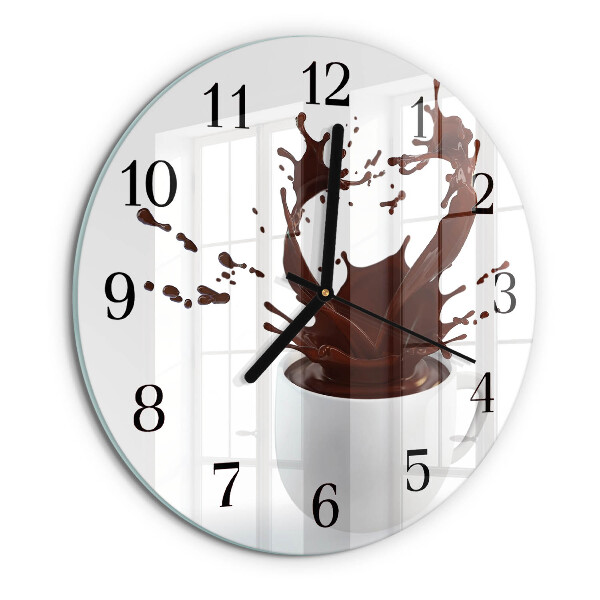 Round wall clock Coffee