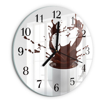 Round wall clock Coffee
