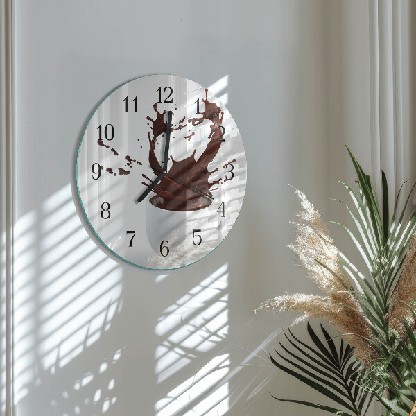 Round wall clock Coffee