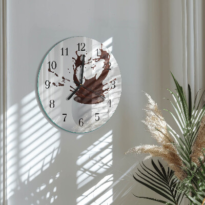 Round wall clock Coffee