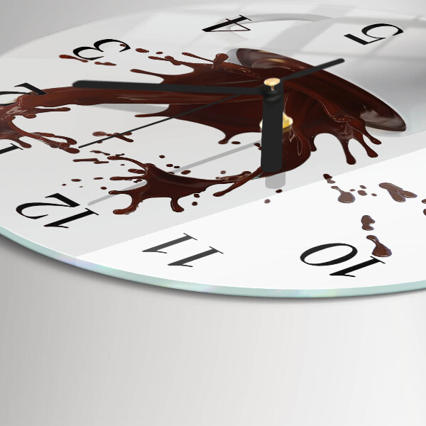 Round wall clock Coffee