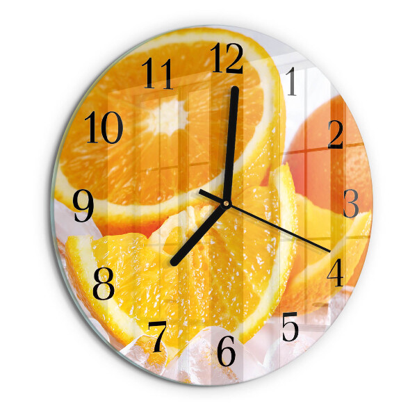 Round wall clock Oranges
