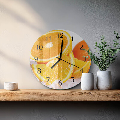 Round wall clock Oranges