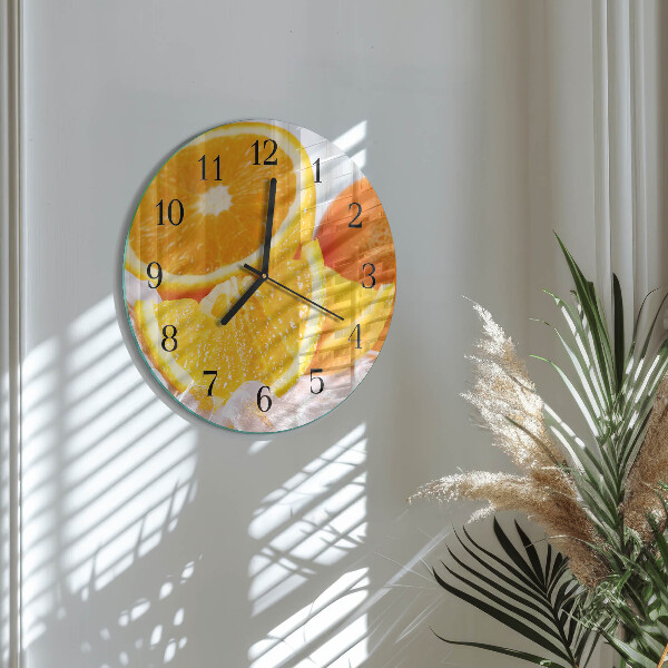 Round wall clock Oranges