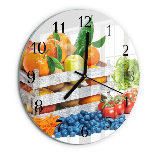 Round wall clock Vegetables