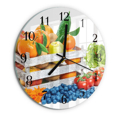 Round wall clock Vegetables