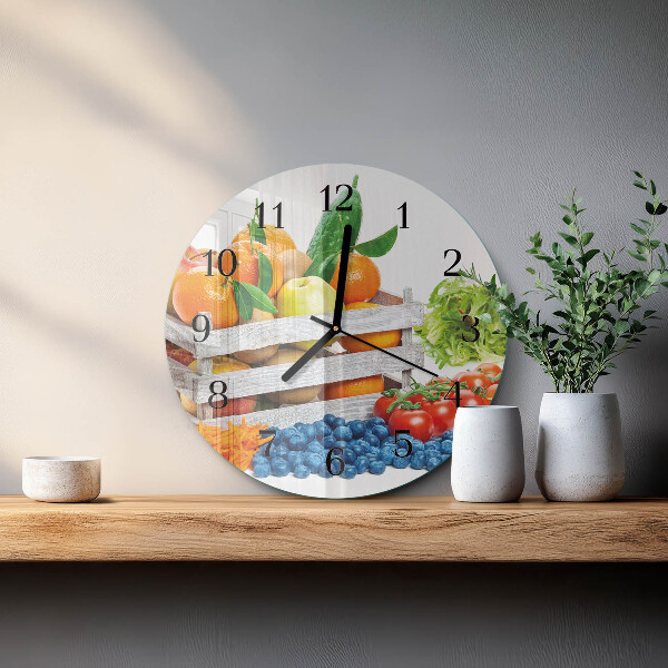 Round wall clock Vegetables