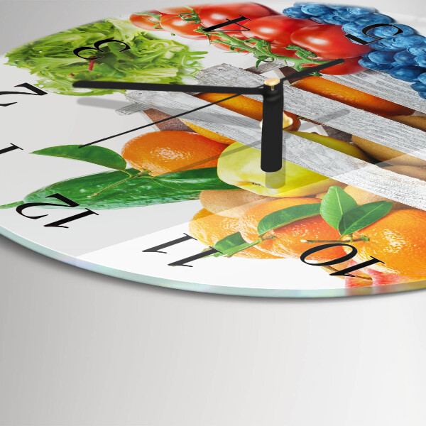 Round wall clock Vegetables