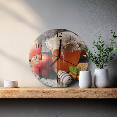 Round wall clock Apple Honey
