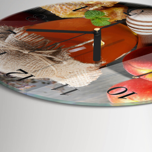 Round wall clock Apple Honey