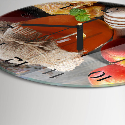 Round wall clock Apple Honey