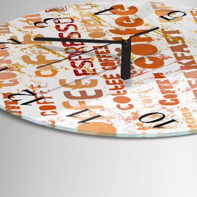 Round wall clock Coffee