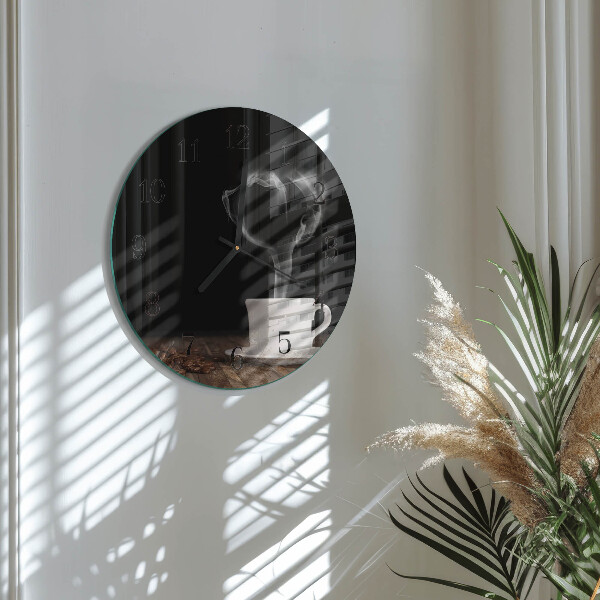 Round wall clock Coffee