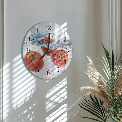 Round wall clock Tomatoes
