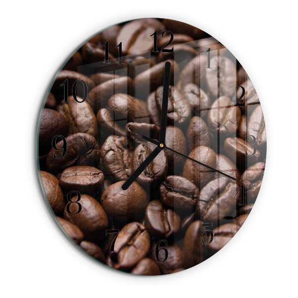 Round wall clock Coffee Beans