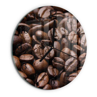 Round wall clock Coffee Beans