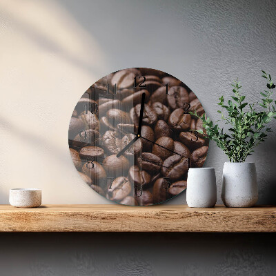 Round wall clock Coffee Beans