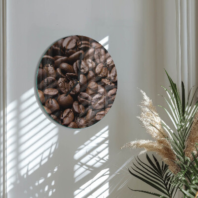 Round wall clock Coffee Beans