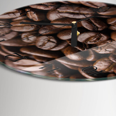 Round wall clock Coffee Beans