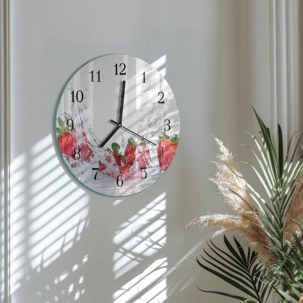Round wall clock Strawberry