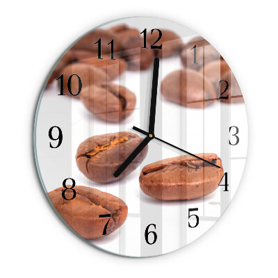 Round wall clock Coffee Beans