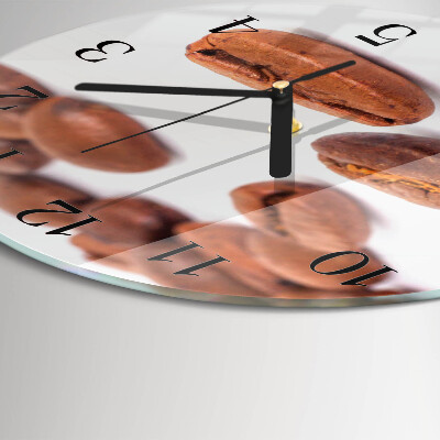 Round wall clock Coffee Beans
