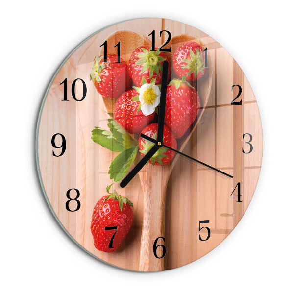 Round wall clock Strawberry
