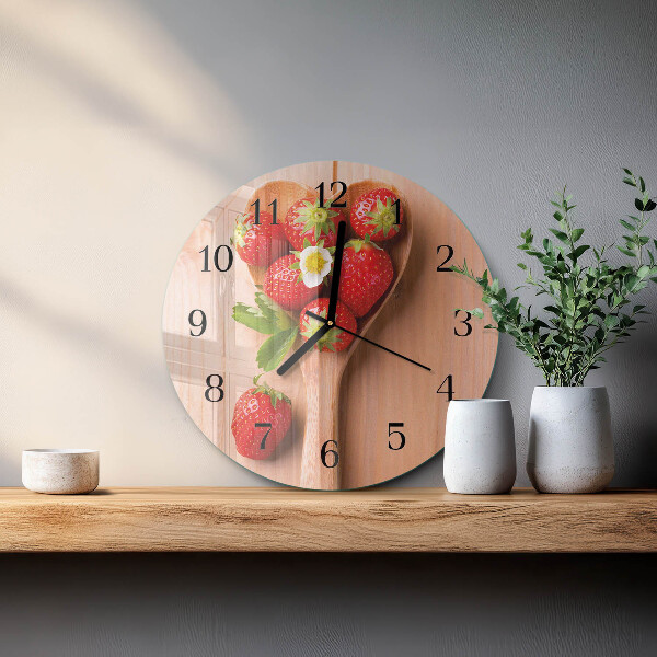 Round wall clock Strawberry