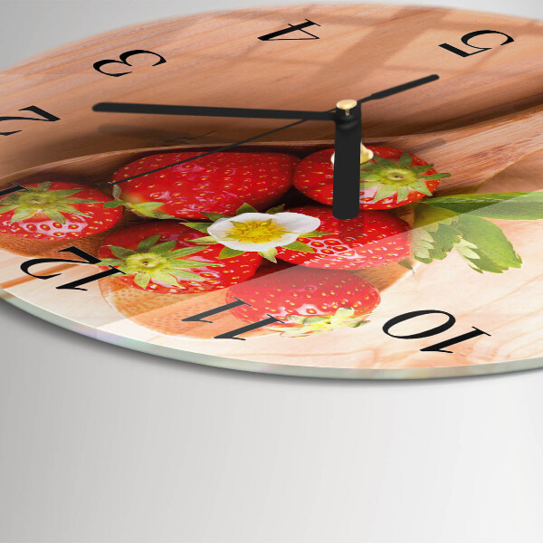 Round wall clock Strawberry