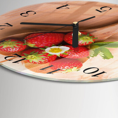 Round wall clock Strawberry