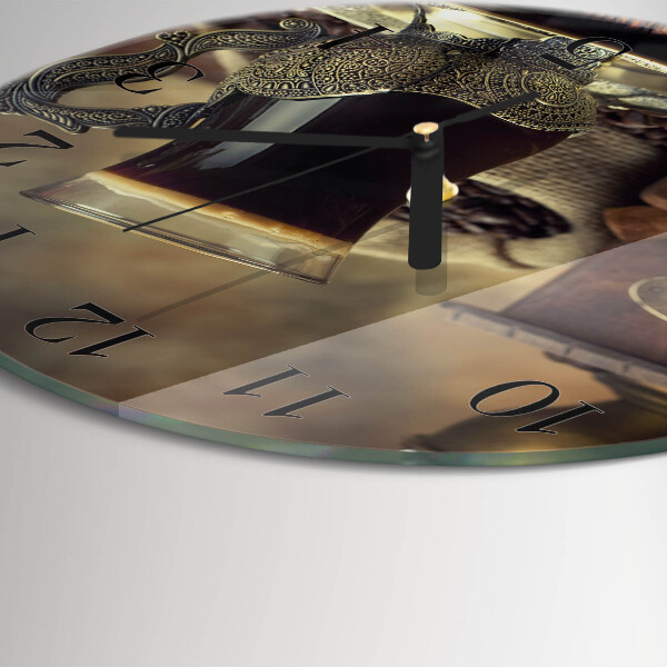 Round wall clock Coffee