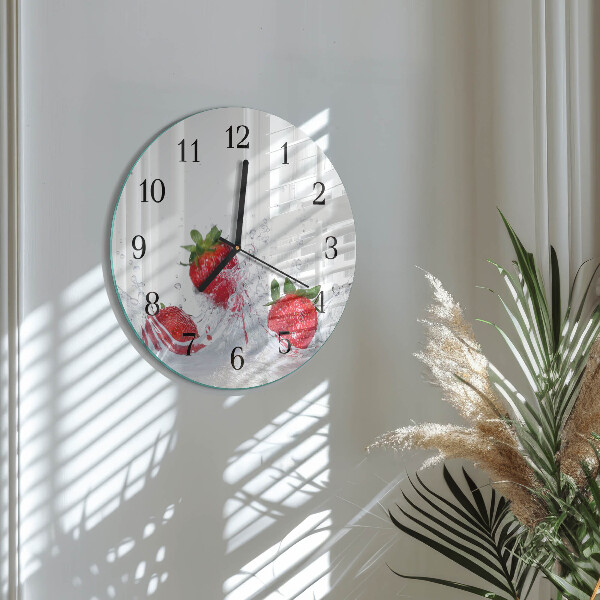 Round wall clock Strawberry
