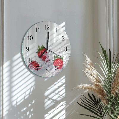 Round wall clock Strawberry