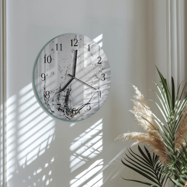 Round wall clock Water