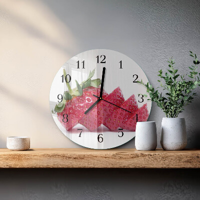 Round wall clock Strawberry