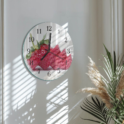 Round wall clock Strawberry
